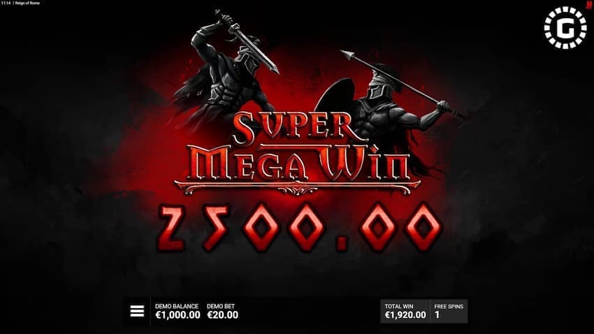 Super Mega Win - Reign of Rome Slot