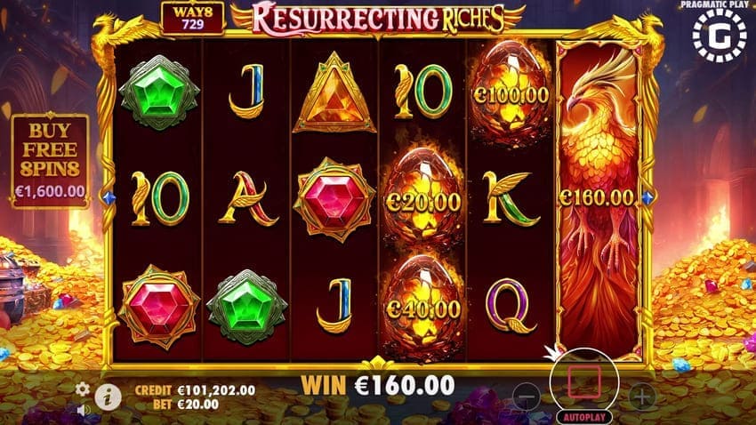 Resurrecting Riches Slot - Collect Money Symbols