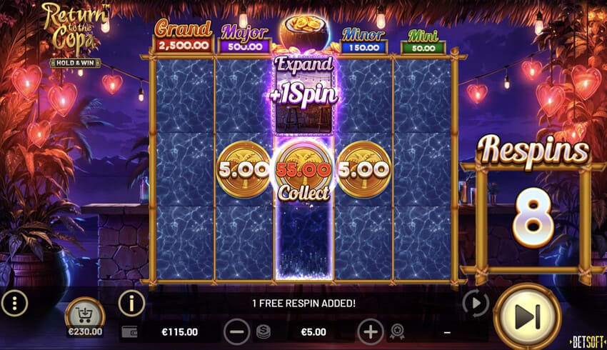 Return to the Copa - Hold & Win Feature