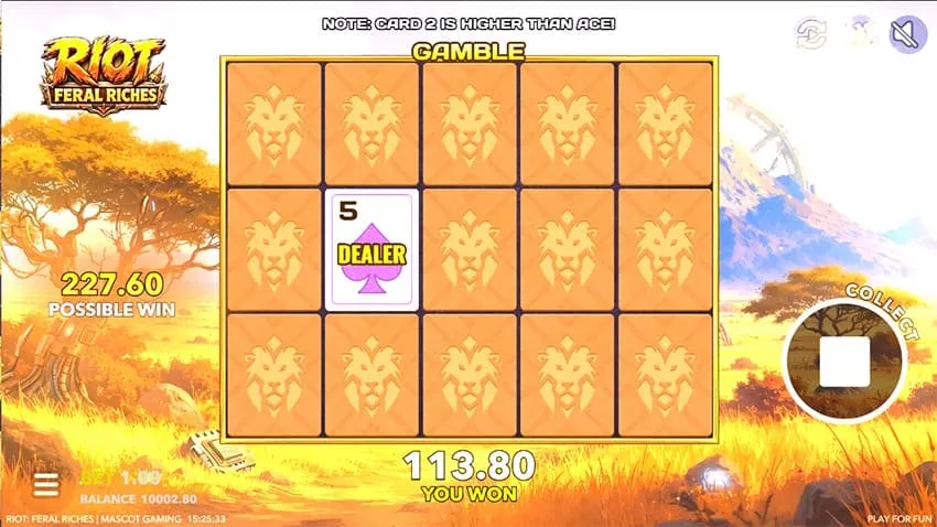Gamble feature in Riot: Feral Riches