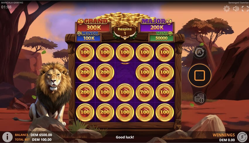 Serengeti Sunrise - Jackpot Game