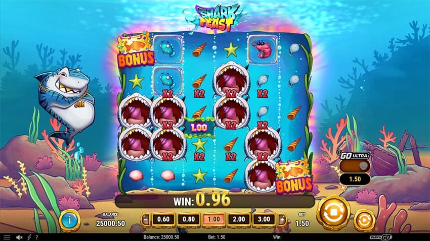 Shark Feast - Chomp Multipliers in Base Game
