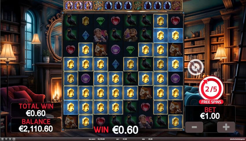 Sherlock and the Stolen Gems - Free Spins