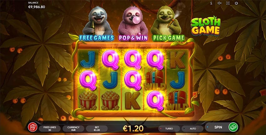 Sloth Game - Win During Base Game