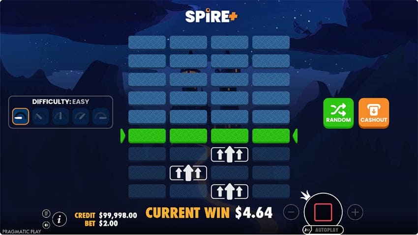 Spire+ Game - 9-Level Ladder Interface