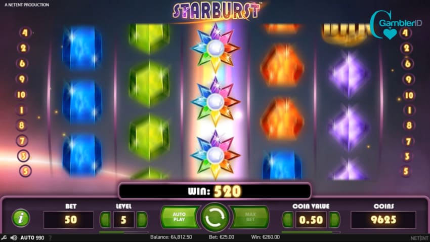 Starburst - Re-Spins Feature