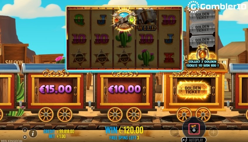 Golden Ticket Received in the Bonus Round