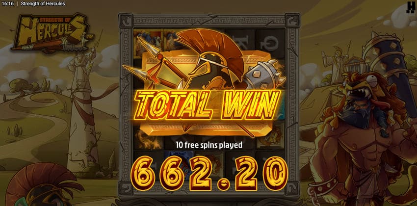 Godly Labors Total Win  - Strength of Hercules Slot
