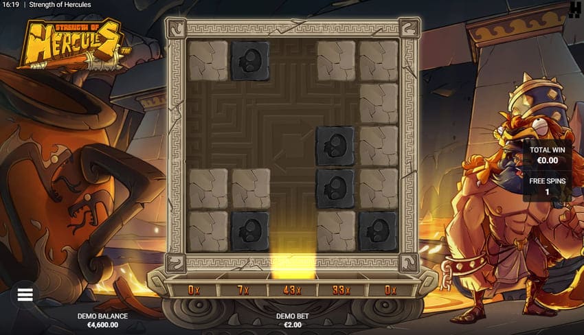 Godly Labyrinth Free Spins  - Strength of Hercules Slot