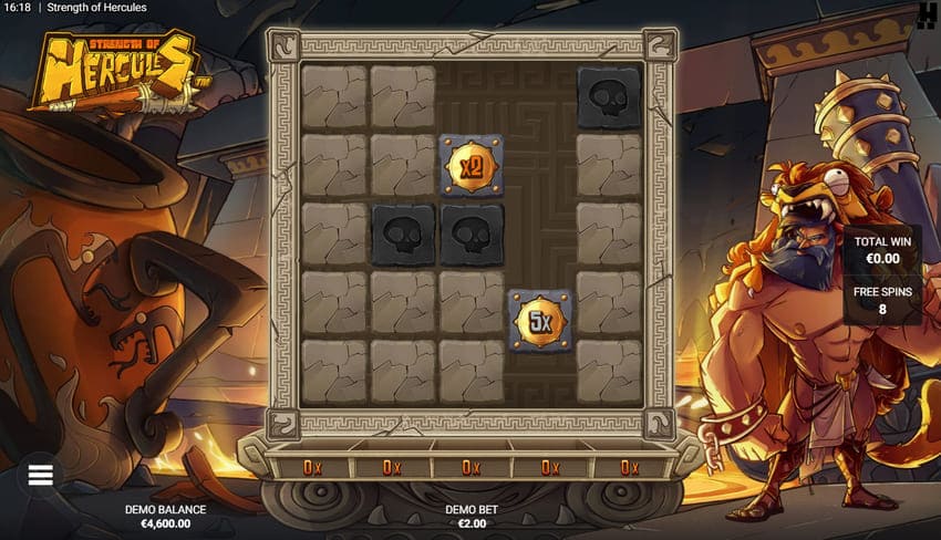 Godly Labyrinth Free Spins  - Strength of Hercules Slot