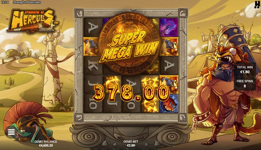 Super Mega Win  - Strength of Hercules Slot
