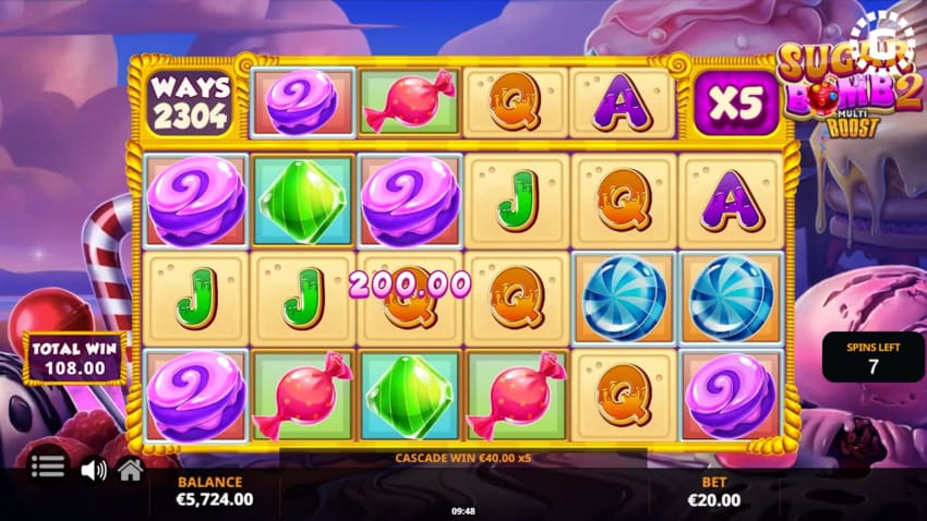 Sugar Bomb 2 - Free Spins