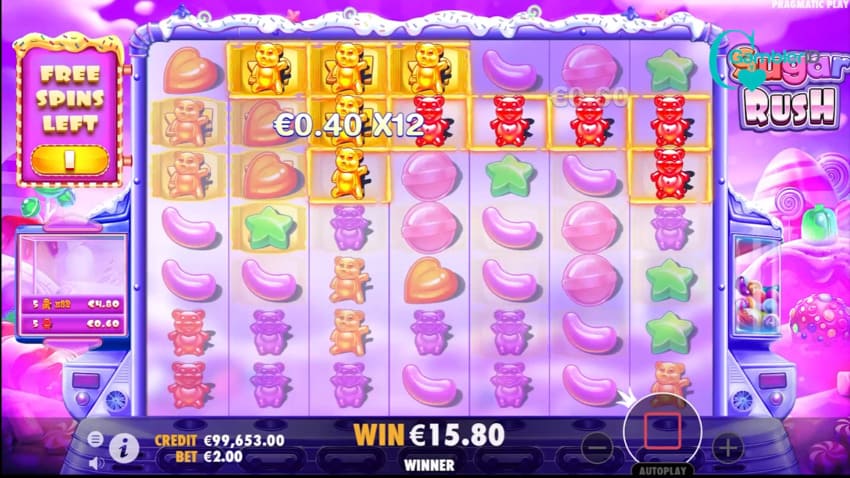 Sugar Rush - Free Spins
