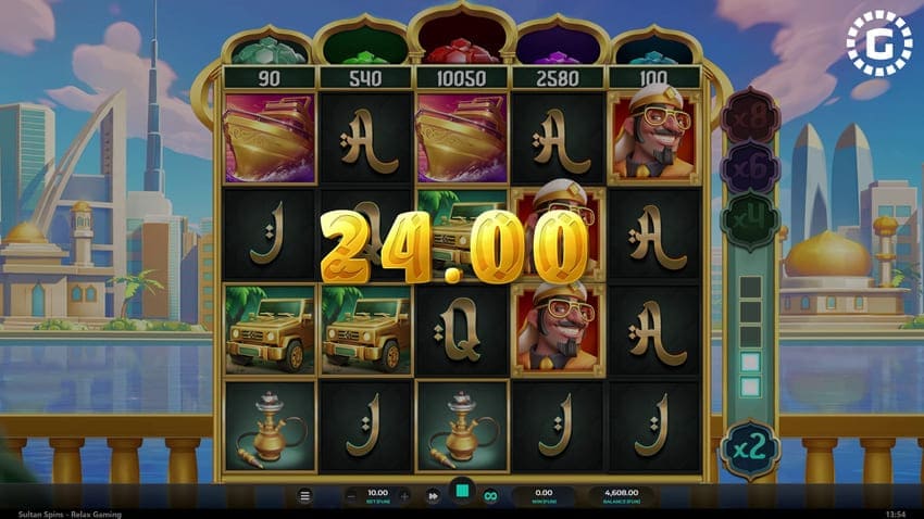 Base Game - Sultan Spins Slot