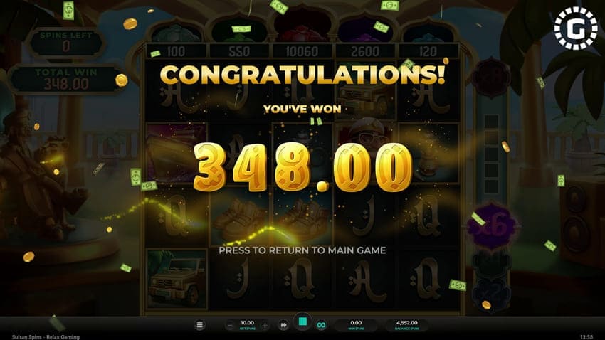 Free Spins Total Win