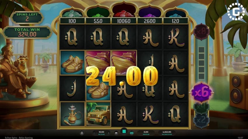Level-Up Meter- Sultan Spins Slot