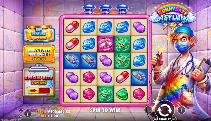 Sunnydaze Asylum Slot - Base Game