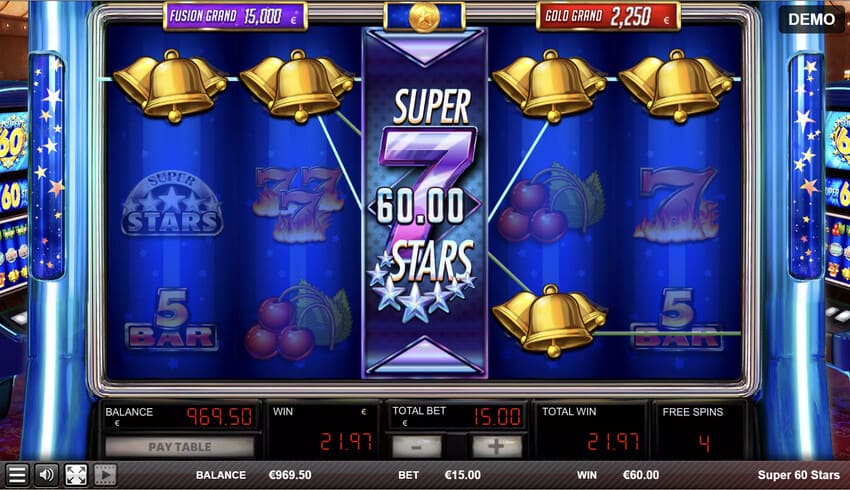 Super 60 stars - Free Spins