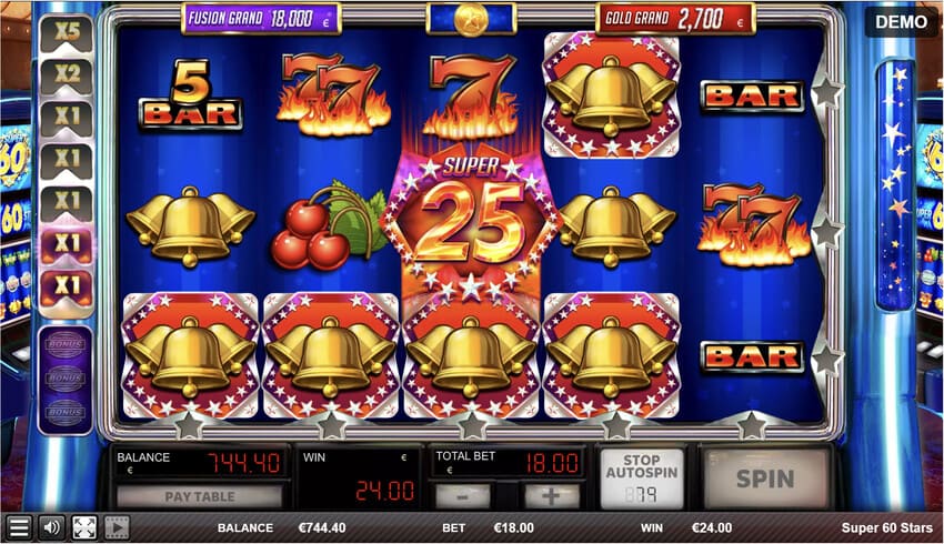 Super 60 stars - Sticky Wins