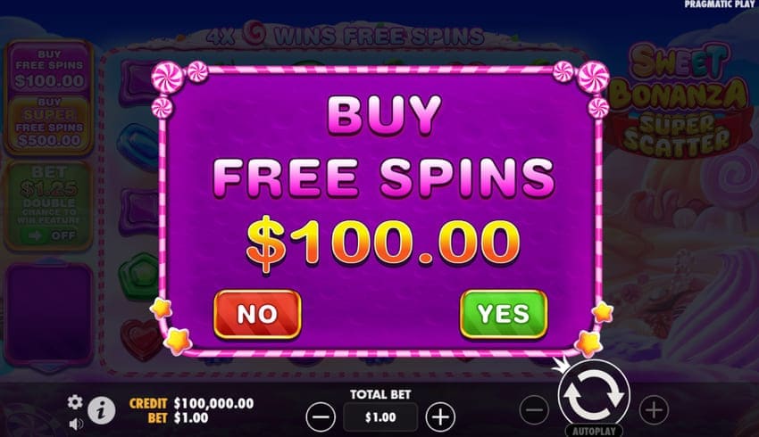 Buy Free Spins - Sweet Bonanza Super Scatter