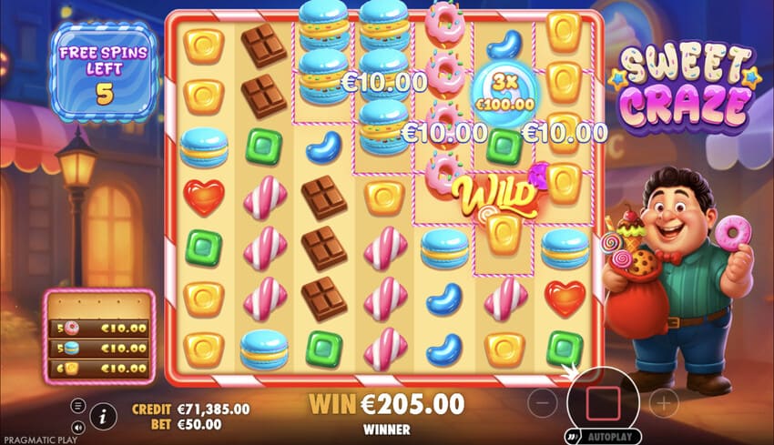 Sweet Craze - Free Spins