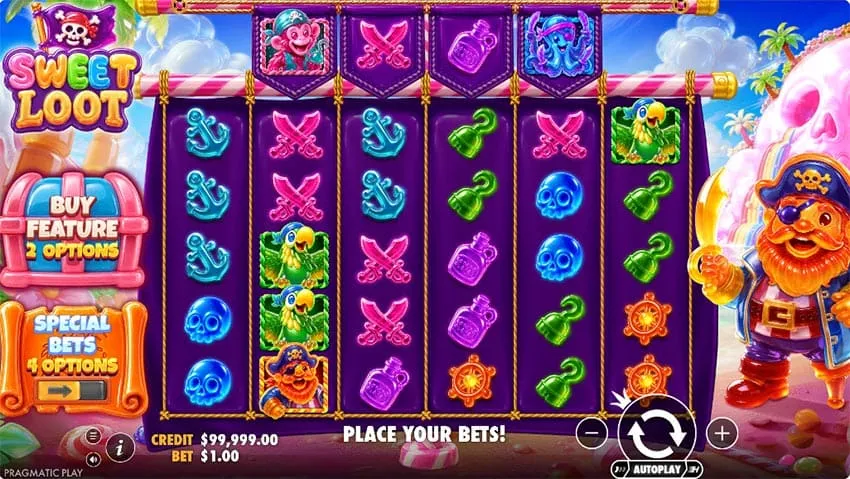 Sweet Loot slot - base game