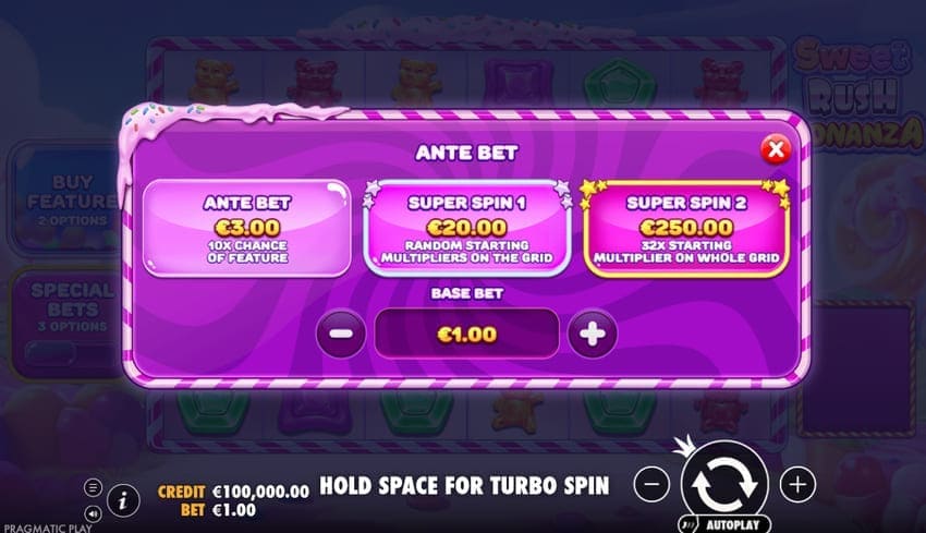 Ante Bet Option