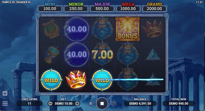 Free spins event running