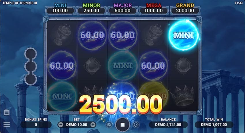 Temple of Thunder 3 - Jackpot Win