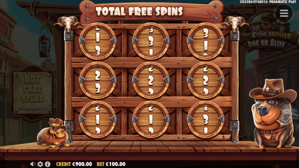 Slot The Dog House - Dog or Alive - Free Spins Selection