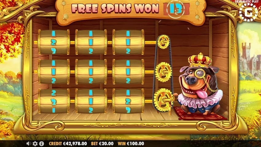 Random Number Free Spins - The Dog House Royal Hunt Slot