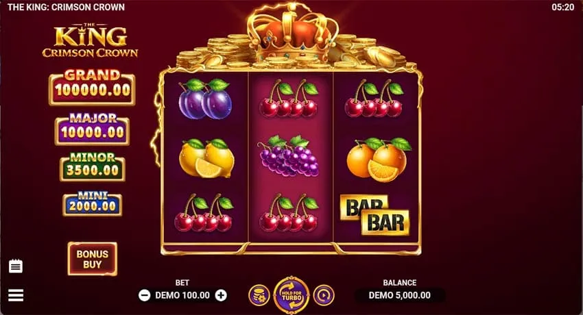 The King: Crimson Crown Slot - Base Game