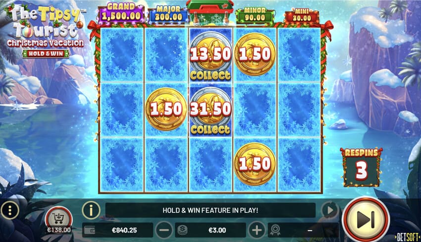 The Tipsy Tourist Christmas Vacation - Hold & Win Feature