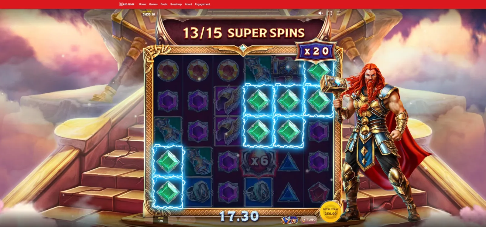 Thor's Rage 2 Slot - Free Spins Feature