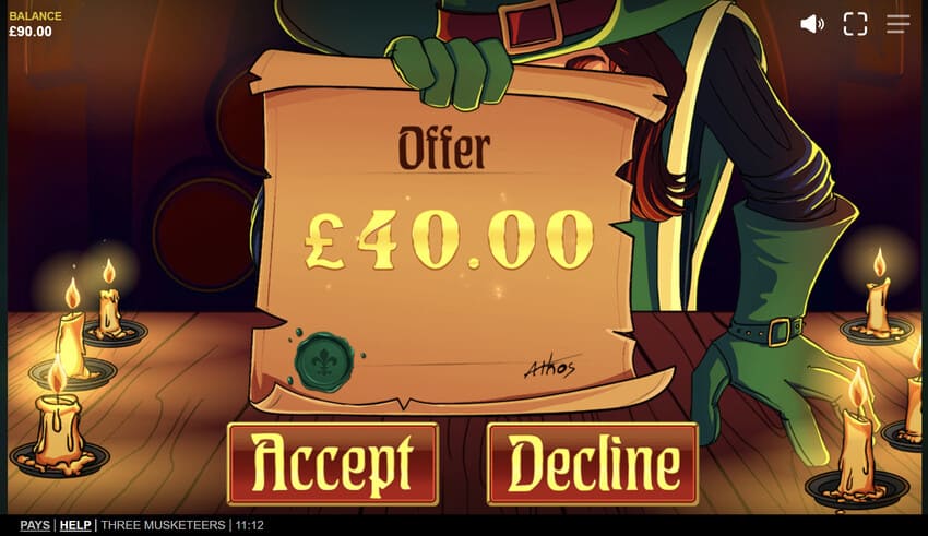 Three Musketeers - Offer Bonus