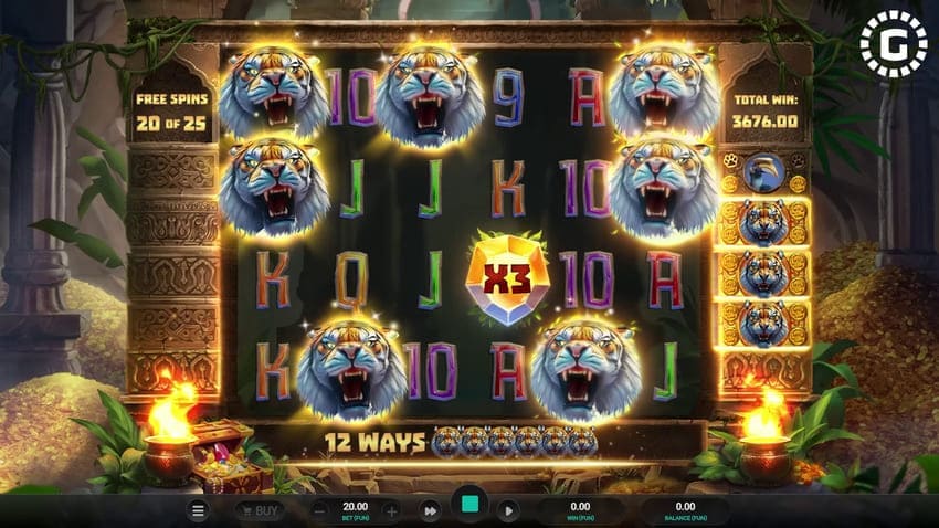 Tiger Shrine Slot - Symbol Upgrade Mode