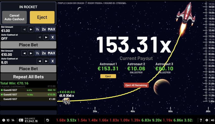 Triple Cash or Crash - Big Win