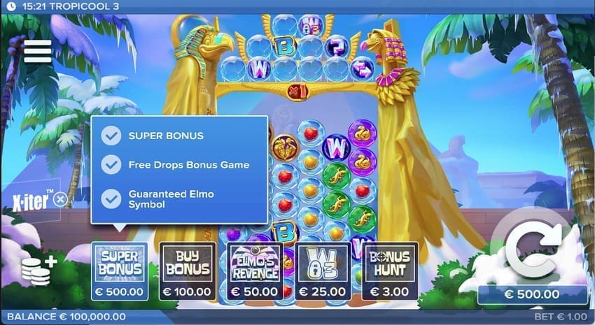 Buy Bonus Options - Tropicool 3 Slot