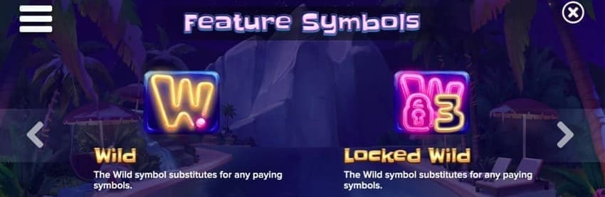 Wild and Locked Wild - Tropicool 4 Slot
