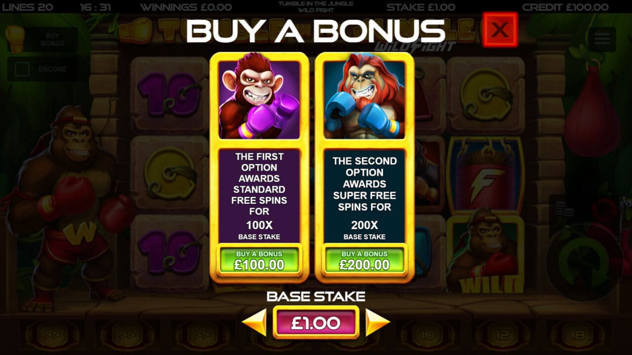Tumble in the Jungle Wild Hunt - Buy Free Spins