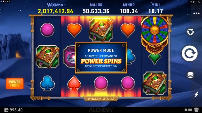 Power Mode - Wheel Of Wishes Slot