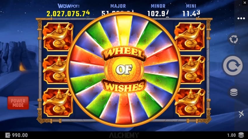 Trigger Wheel of Wishes Jackpot bonus mini-game