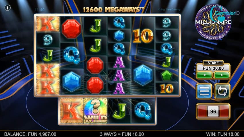 Who Wants To Be A Millionaire Megaways - Base Game