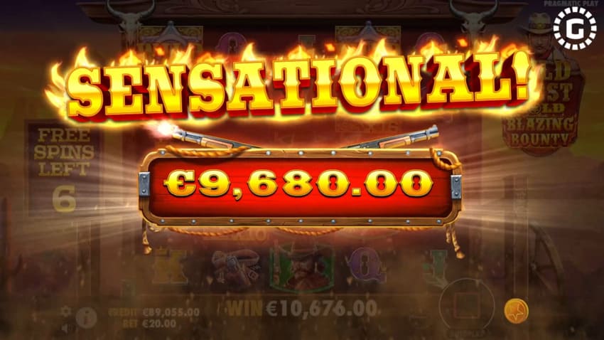Wild West Gold Blazing Bounty - Big Win