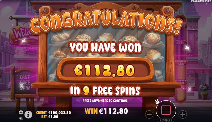 Free Spins Win Screenshot