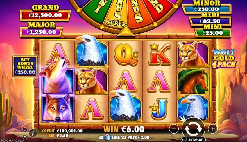 Base Game - Wolf Gold 4 Pack Slot